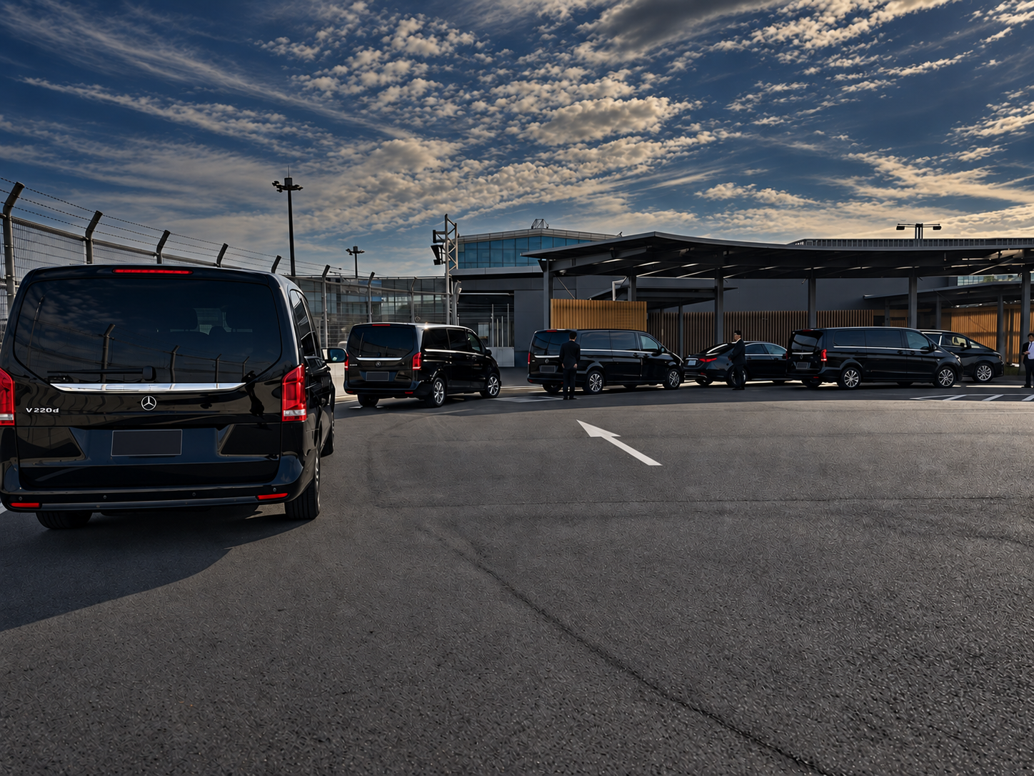 Fleet vehicles during the Saudi ministerial visit to Japan